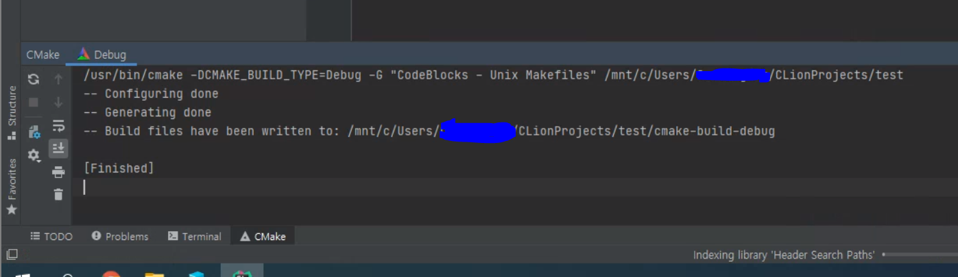 CLion, CMake 오류 해결
