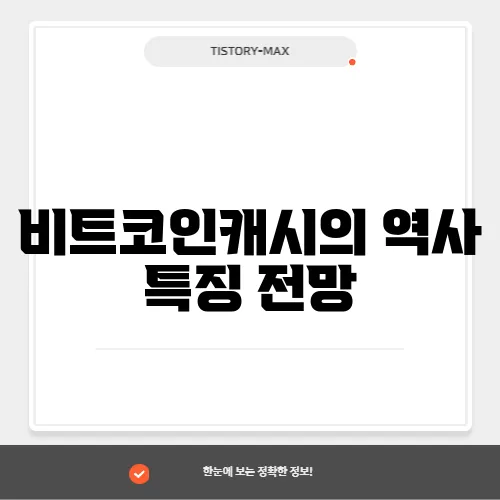비트코인캐시의 역사 특징 전망