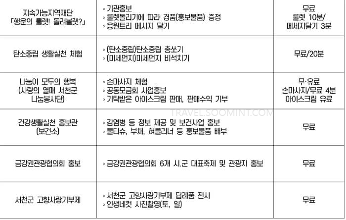 한산모시문화제 주요 프로그램, 체험 신청하기