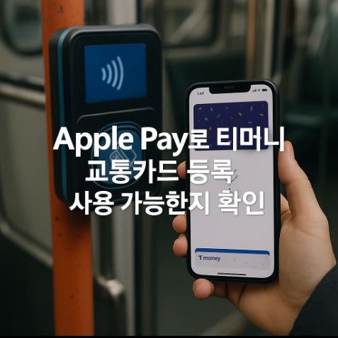 애플페이로 티머니 교통카드 등록 사용 가능 여부