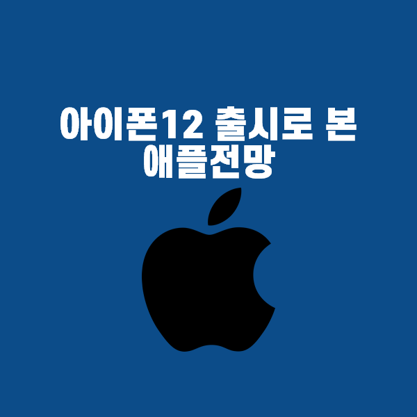  아이폰12출시로 본 애플의 3,4분기 성과 및 주가 상승예상