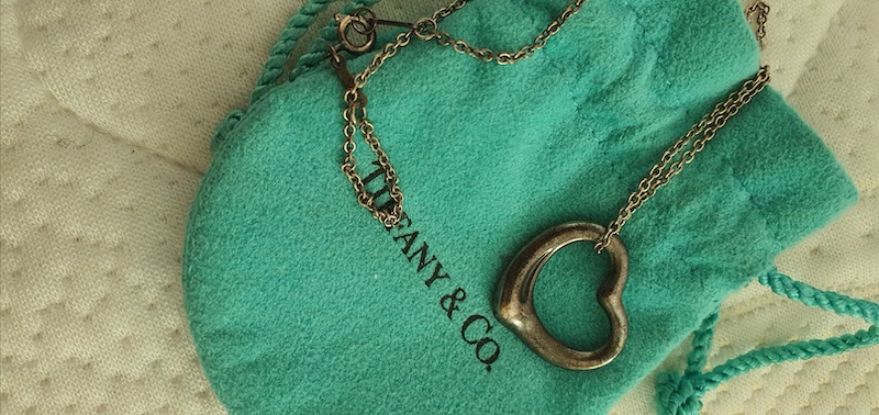 tiffany heart necklace-변색