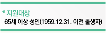 '24~'25년 65세이상 독감 예방접종 무료 지원대상 나이