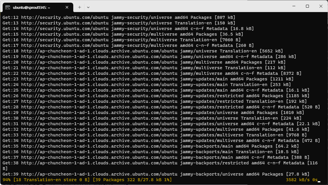 Oracle Cloud 4 APT UPDATE && APT UPGRADE