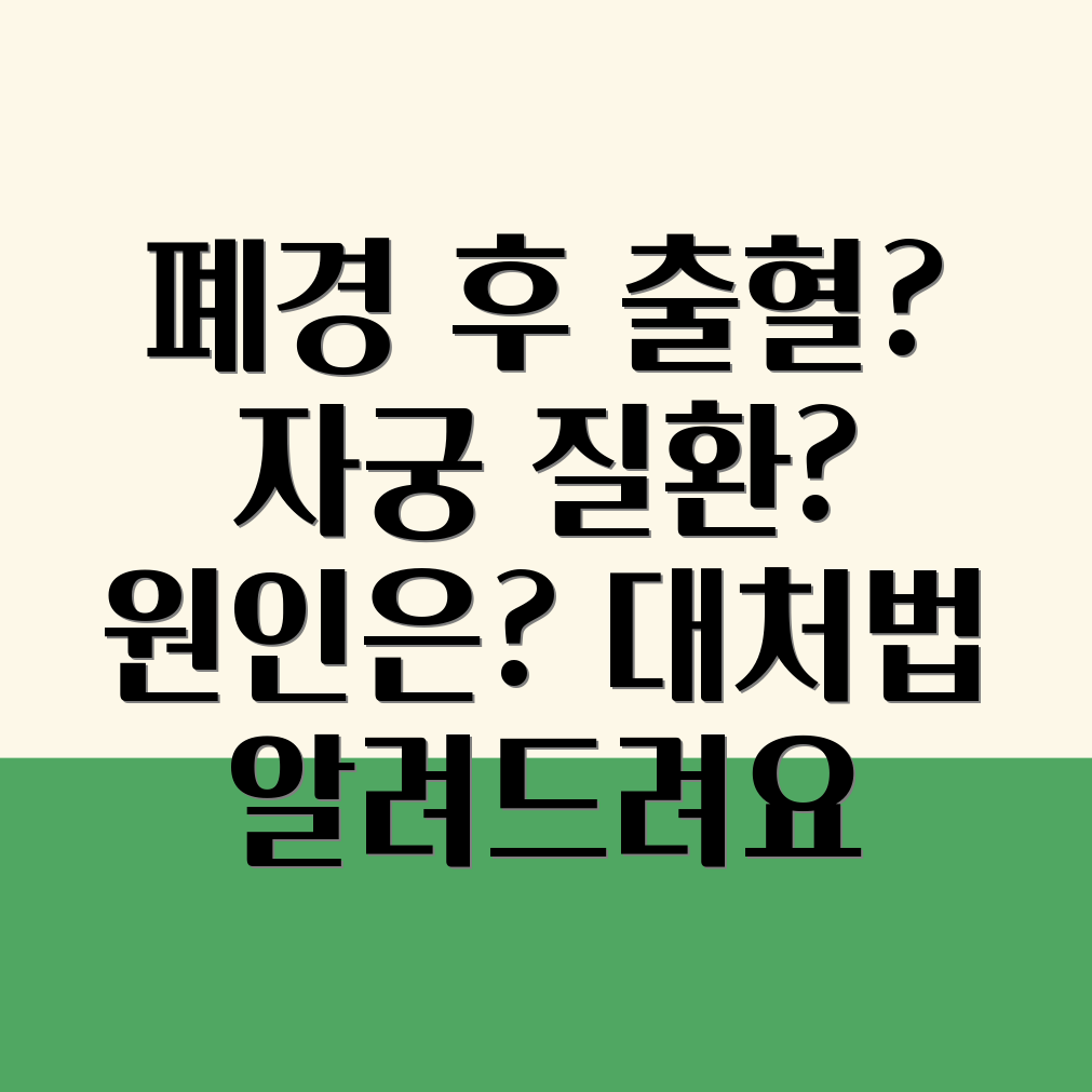 폐경 후 부정출혈