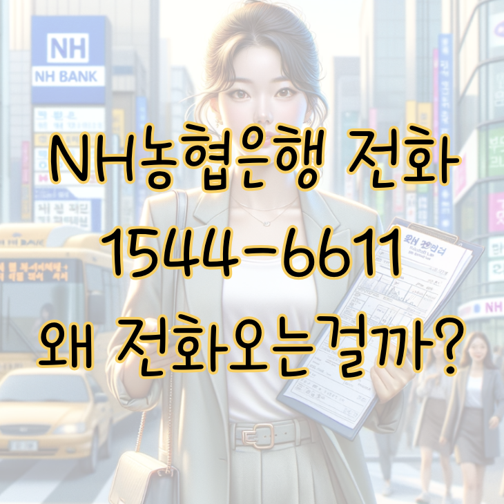 NH 농협은행 전화번호 15446611 부재중 이유 아직도 모른다면 표지