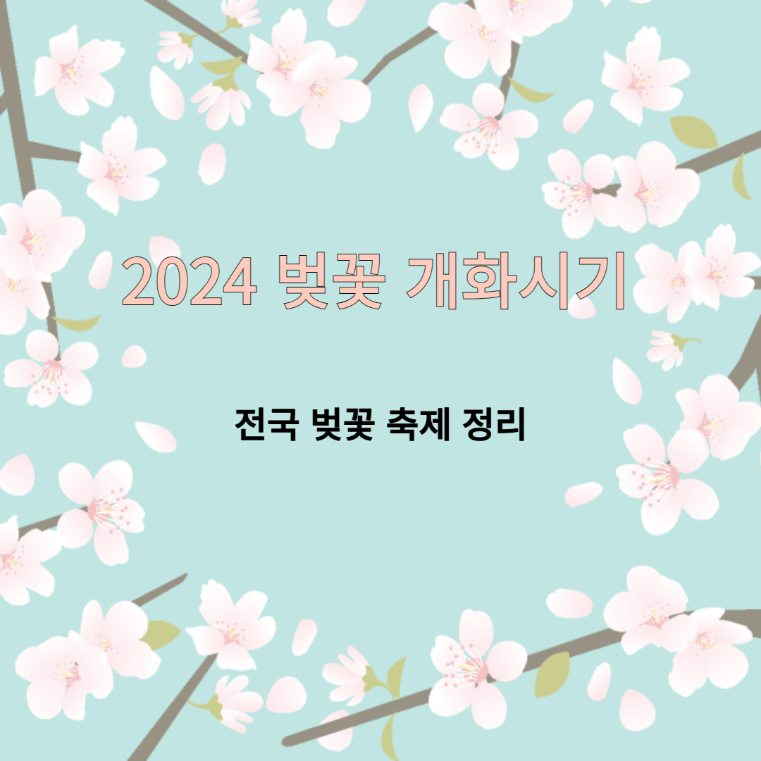 2024-벚꽃-개화시기-총정리