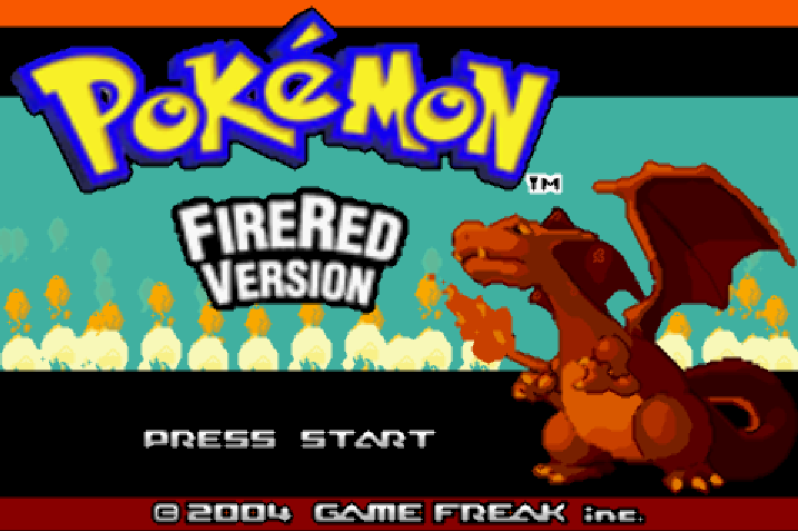  게임 프리크 (Game Freak) - 포켓몬 파이어 레드 북미판 Pokemon Fire Red Version USA (게임보이 어드벤스 - GBA - 롬파일 다운로드)