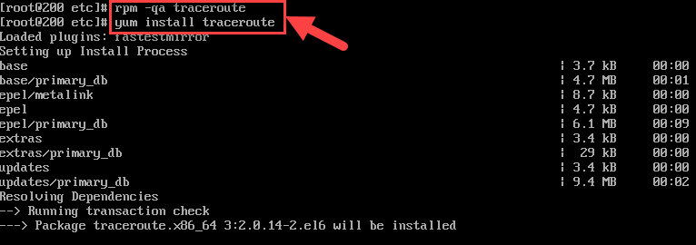  네트워크 경로를 알려주는 traceroute 명령어