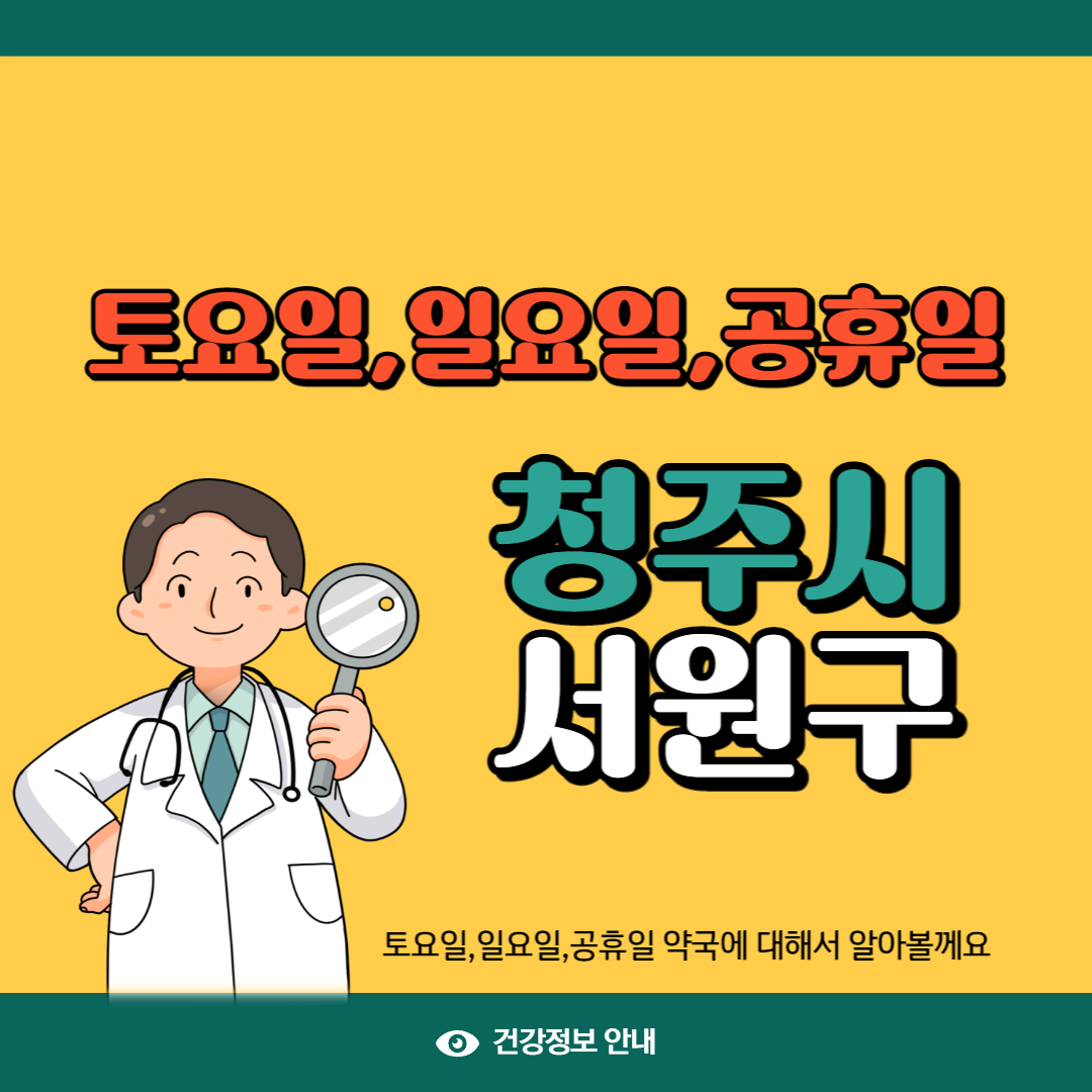 청주시 서원구 일요일 약국