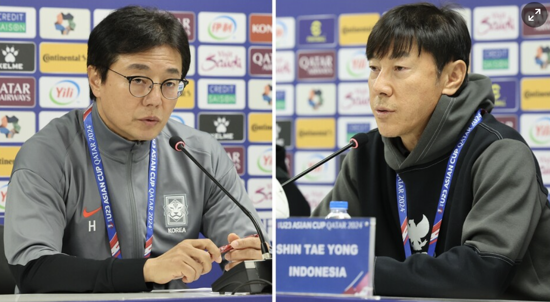 U23 아시안컵 한국 인도네시아 축구 황선홍신태용
U23 아시안컵 한국 황선홍 감독과 인도네시아 신태용 감독