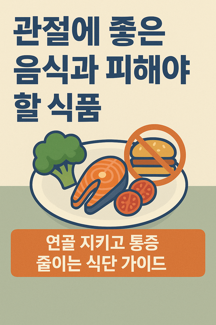 관절에 좋은 음식과 피해야 할 식품