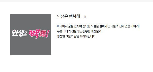 인생은 행복해 소개