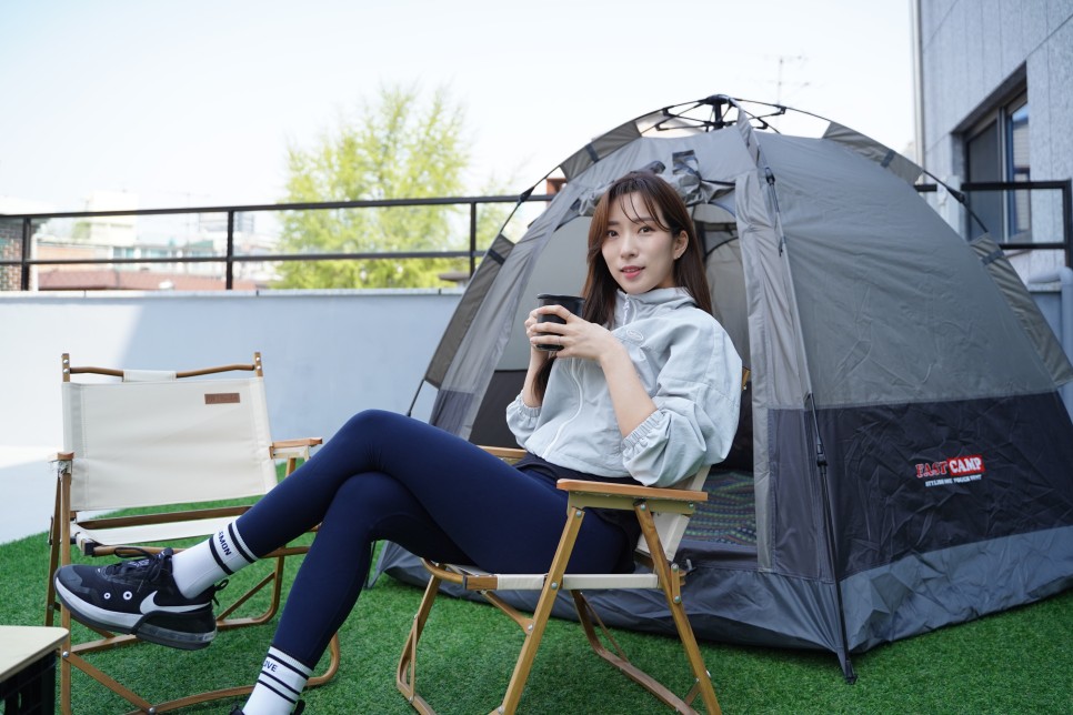 집에서도 자동텐트와 감성캠핑! 원터치텐트 패스트캠프 오토6 19