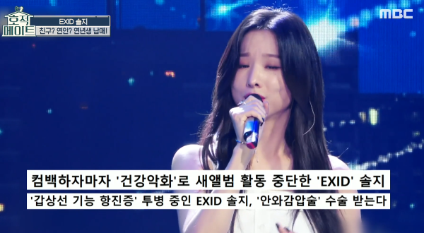  EXID 솔지 갑상선 항진증 친오빠 내가대신...
