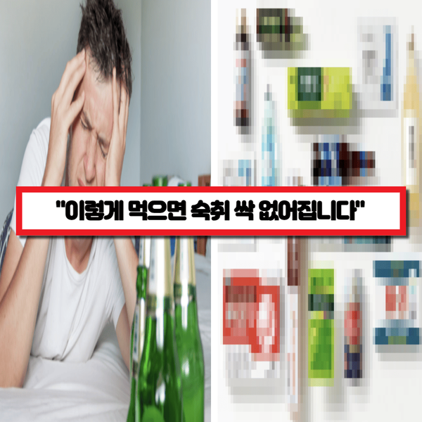  "술먹기 전에 꼭 드세요" 약사가 추천하는 숙취해소제 최적 조합