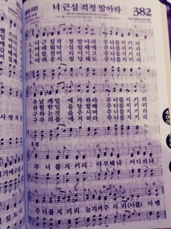 찬송가 382장 너 근심 걱정 말아라 해설 악보 가사_28
