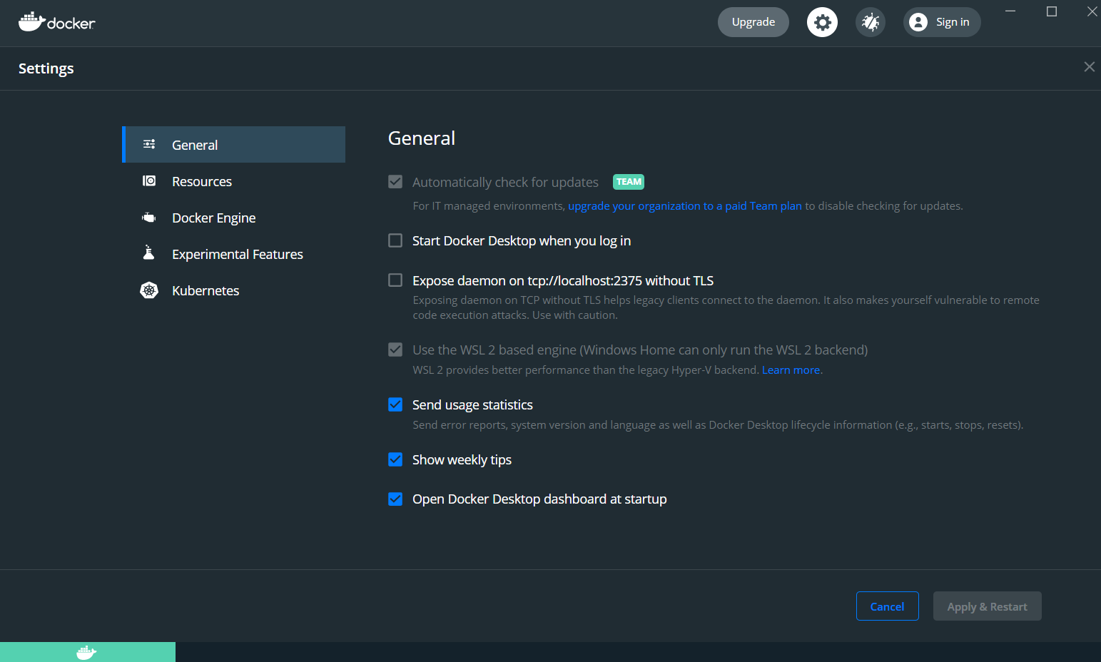  [WSL] WSL2 기반 docker 사용시 메모리 이슈(Vmmem)