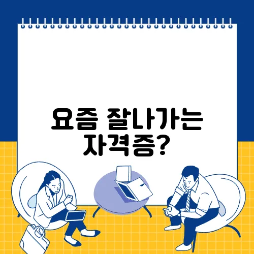 요즘 잘나가는 자격증?