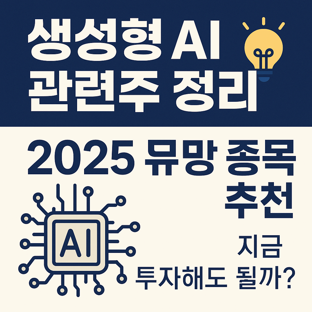 생성형 AI 관련주 총정리｜2025년 유망 종목 추천