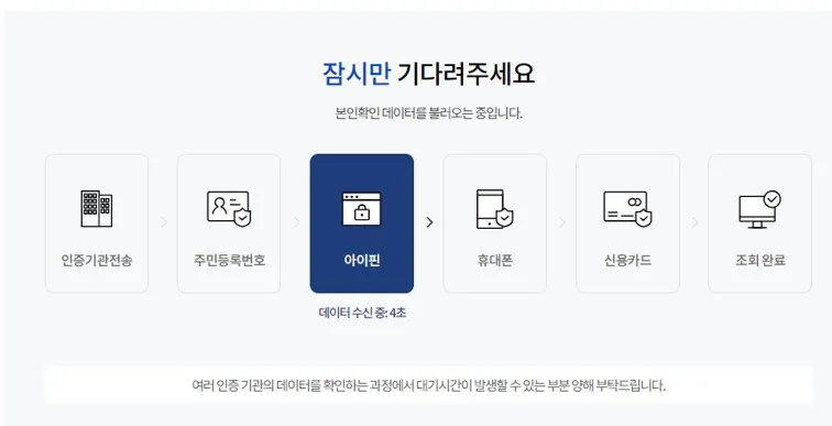 가입된 사이트 확인