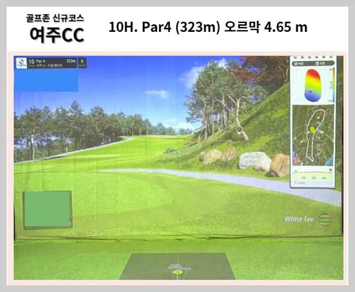 골프존 스크린 여주CC 드림 챌린지 코스,그린 난이도 4.0 코스 공략방법 - 골프존 스크린 리뷰 - 여주 CC 난이도 4.0 드림 챌린지 코스공략방법 - 여주 CC 코스 상세정보 챌린지 1번홀