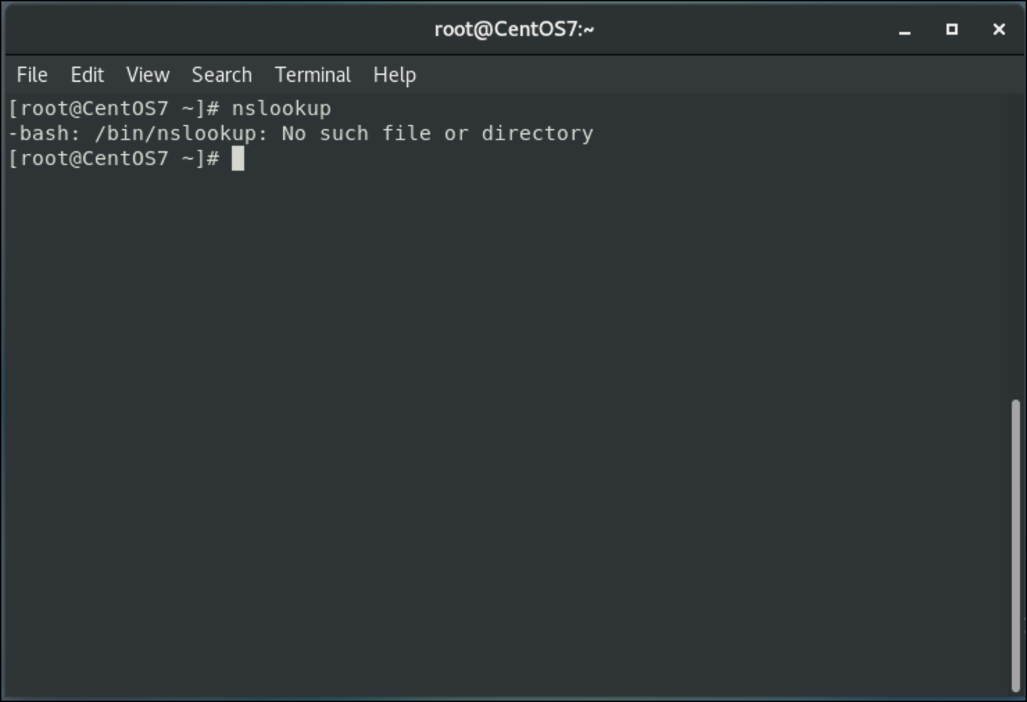  CentOS, No such file or directory 명령어를 찾을 수 없을 때