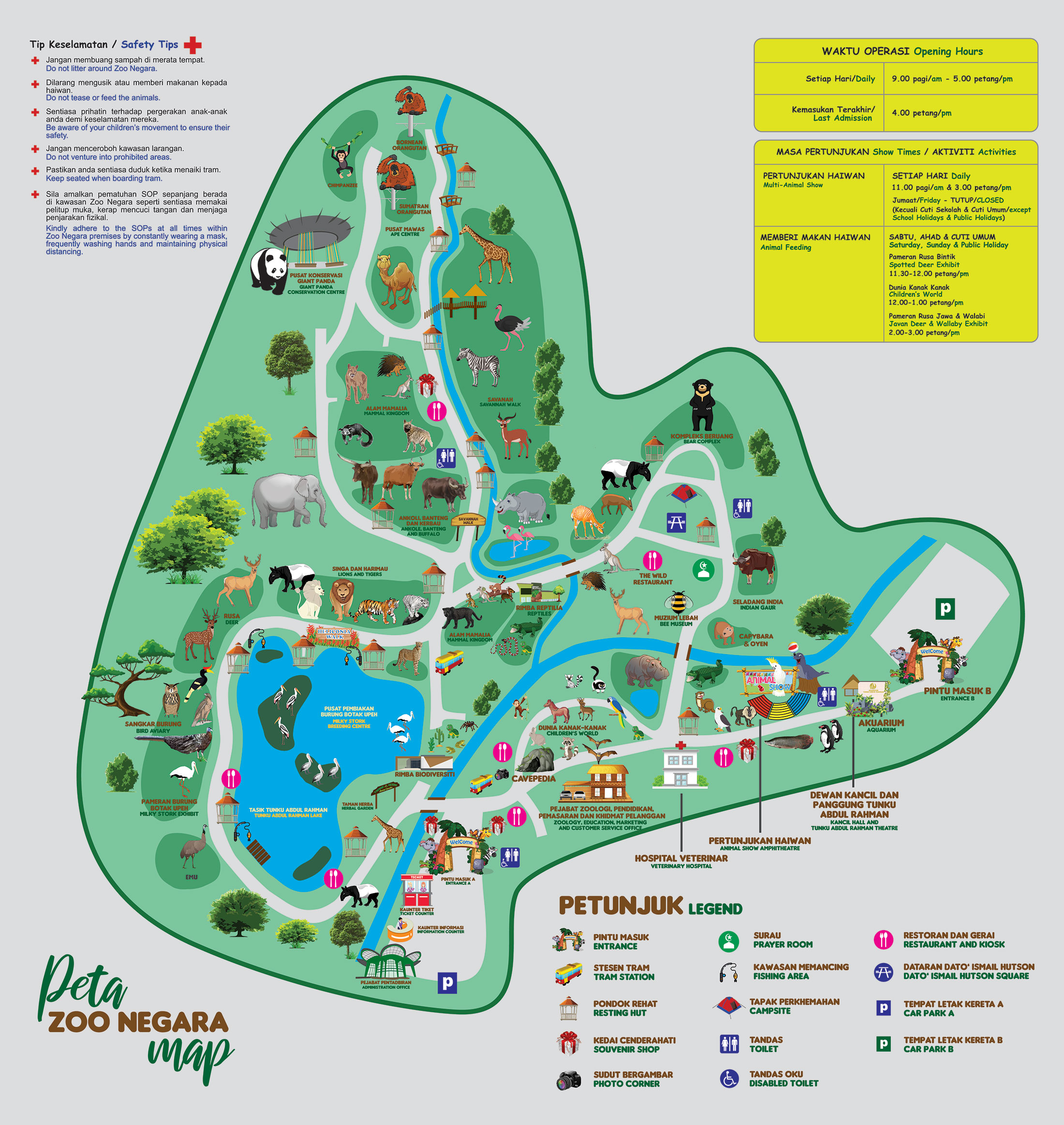 Zoo Negara 지도 및 티켓팅 가격