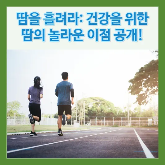 땀 이미지