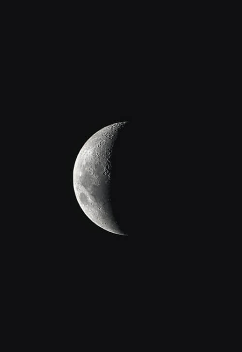달 별 둥근 초승달 달무리 달빛 4