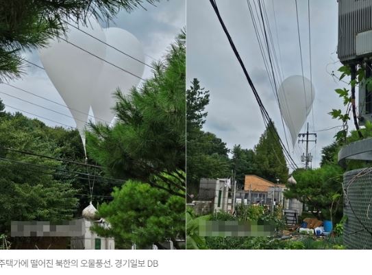 오물풍선 주택가 피해