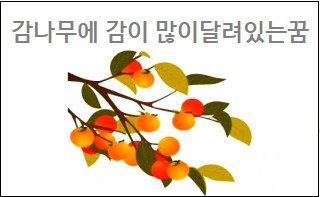 감나무에 감이 많이달려있는꿈