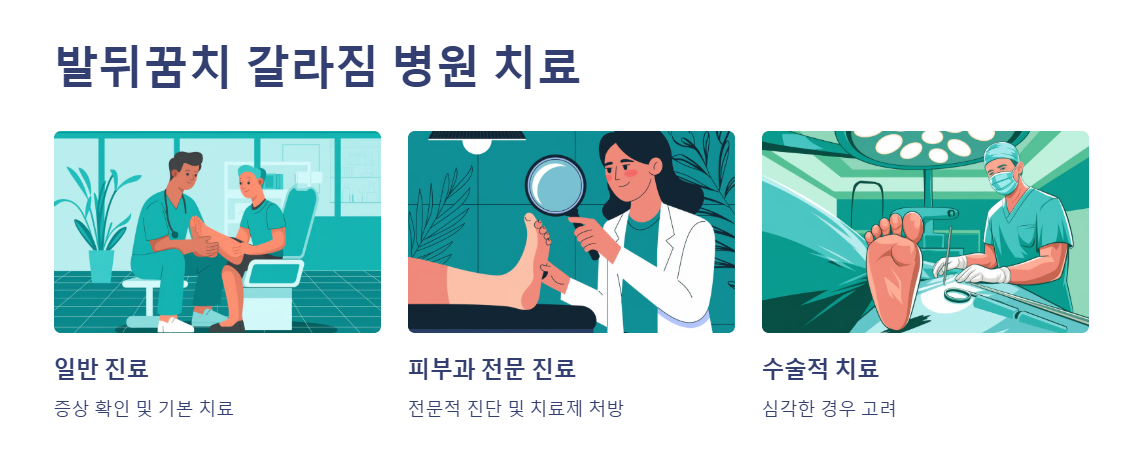 발뒤꿈치 갈라짐 병원 치료