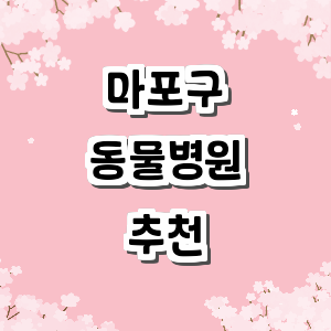 서울 마포구 동물병원