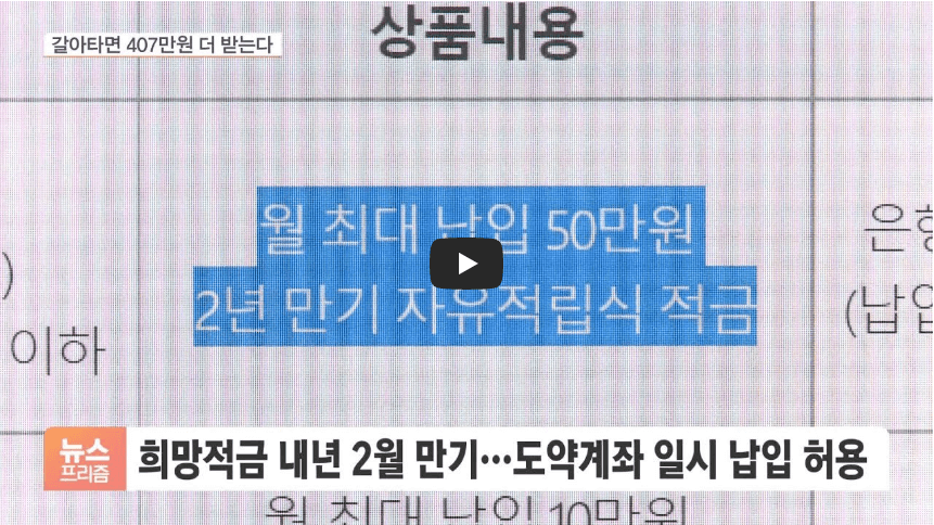 청년희망적금 만기이자