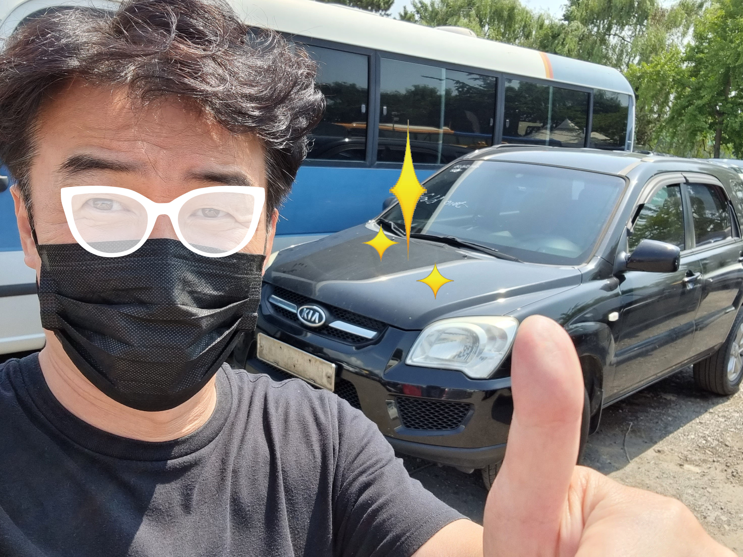  50만km  스포티지도 폐차는 아직요. (중고 수출)