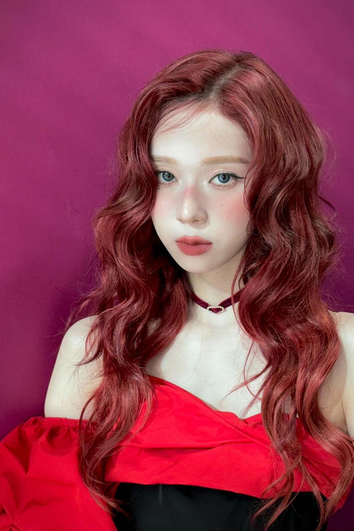  에스파 윈터 빨강머리 인스타그램 셀카 사진 2311