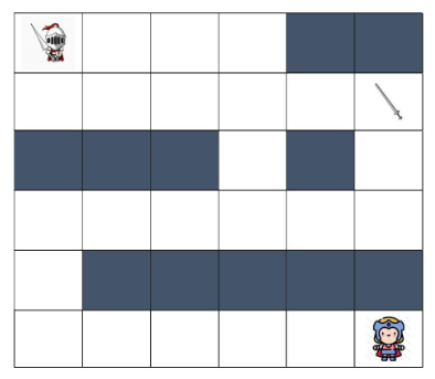 (백준/파이썬) 17836. 공주님을 구하라! 2
