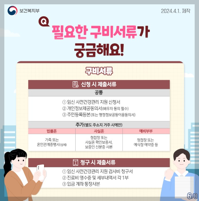 임신희망부부 , 예비부부,사실혼부부 임신사전건강관리지원사업 안내