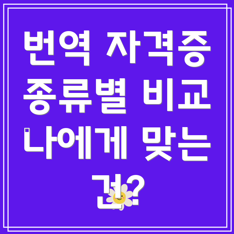 번역 자격증