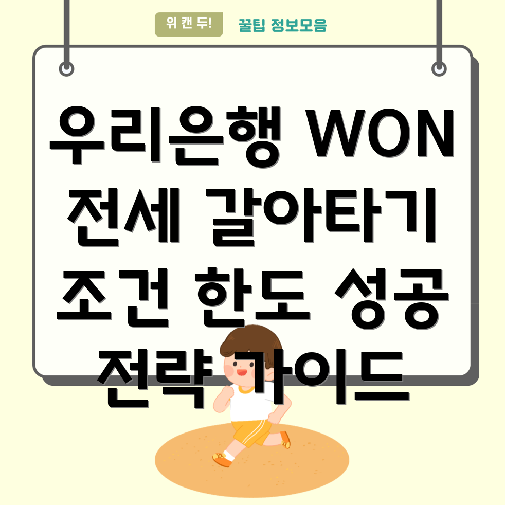 우리은행 WON 전세대출