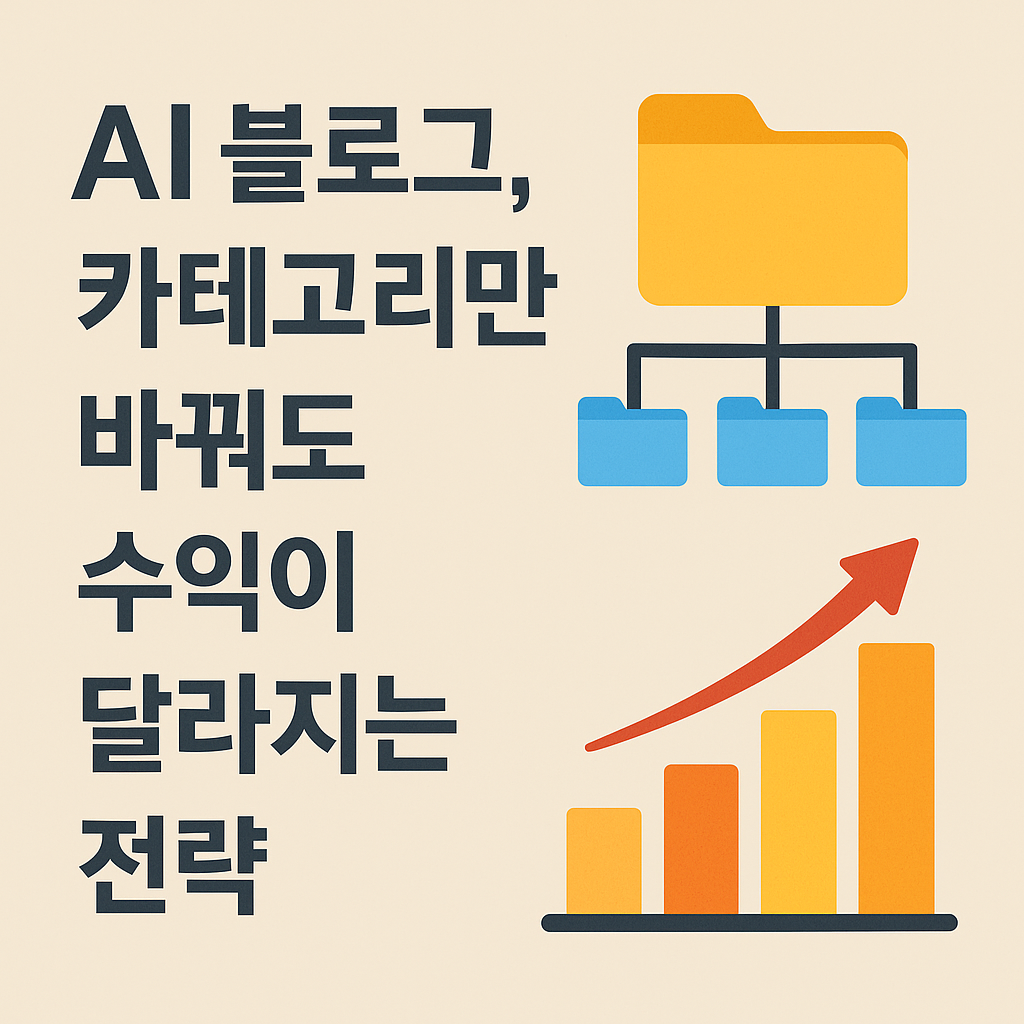 AI 블로그, 카테고리만 바꿔도 수익이 달라지는 전략