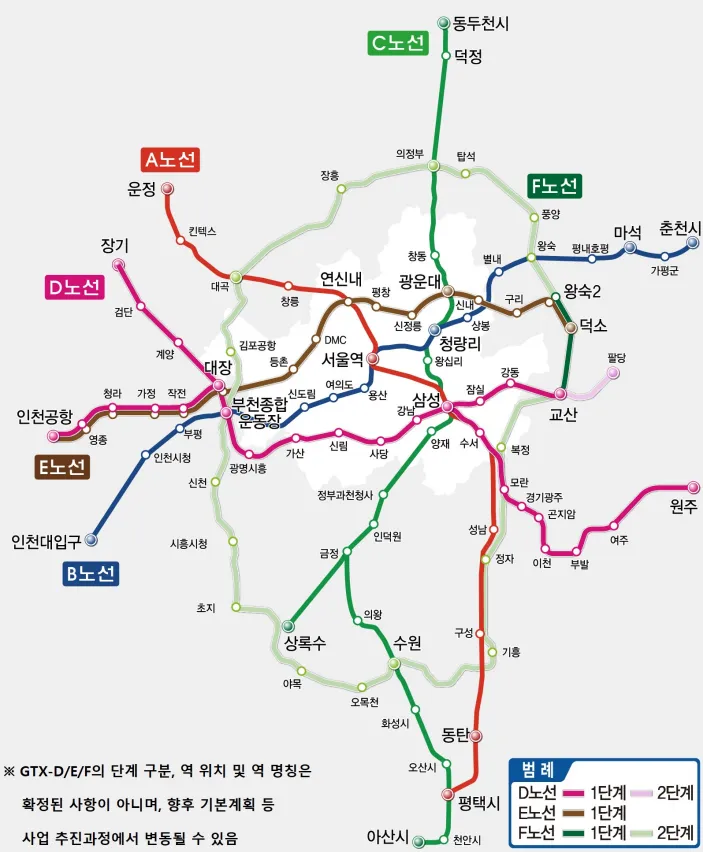 gtx 노선도 이미지