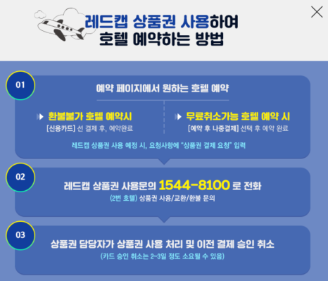레드캡투어 여행상품권