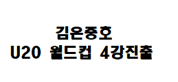  김은중호 U20 월드컵 4강