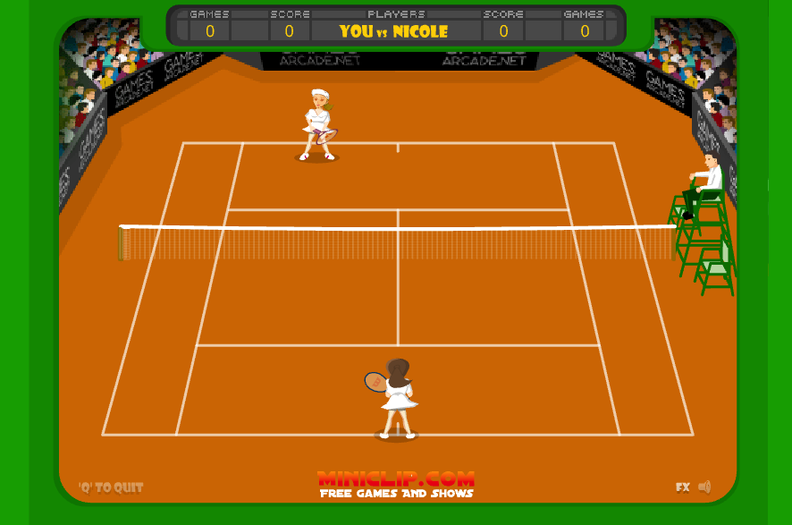 테니스에이스 게임화면