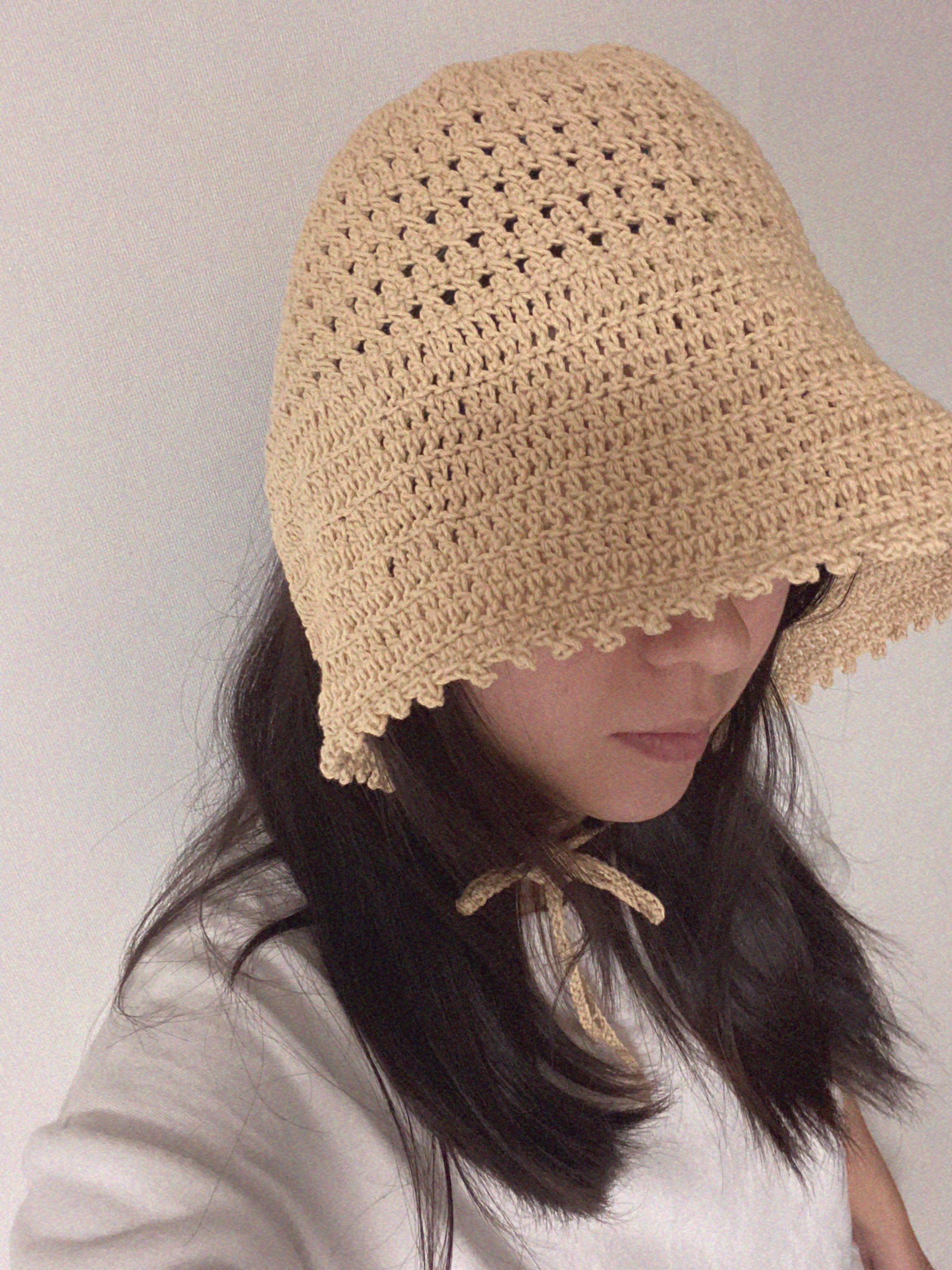  코바늘 무료도안 공유 초여름부터 가을까지 쓸 수 있는 줄리엣 보넷 모자만들기 / crochet free pattern