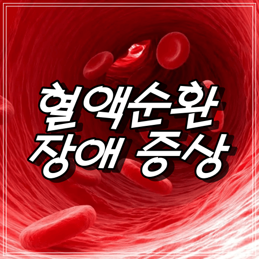 혈액순환이-안되면-나타나는-증상