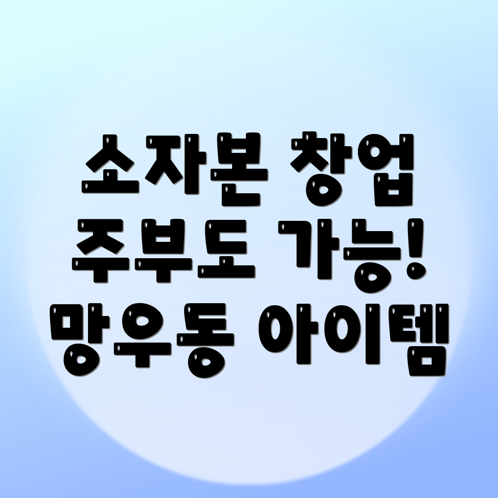 소자본 창업