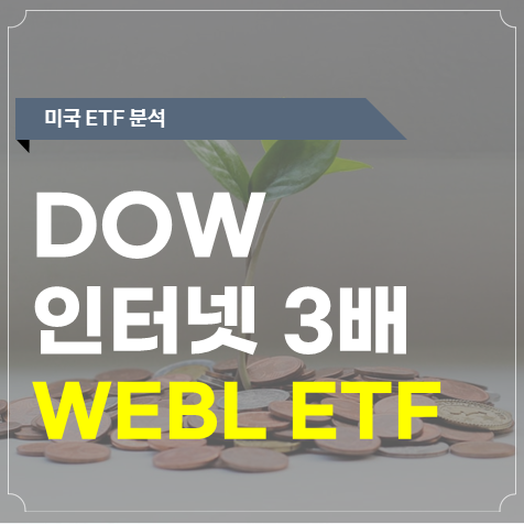 다우존스 인터넷 지수 3배 추종 ETF WEBL 향후 전망 및 구성종목